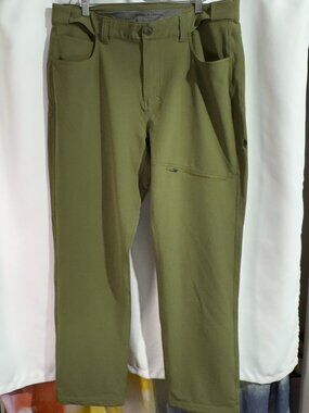 ROYAL ROBBINS Alpine Mountain Pro Hiking Pant Sz 38x32 Green Active Fit Gorpcore